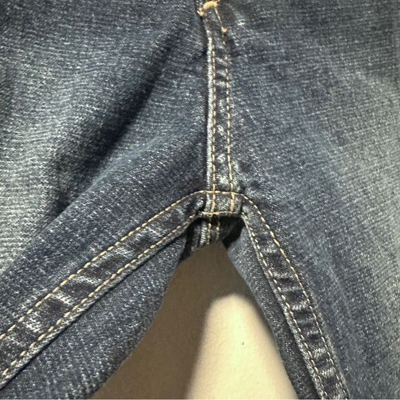 Y2K Express Precision Fit Stretch Low Slung Flare Jeans Medium Wash Size 5/6 S - Picture 8 of 15